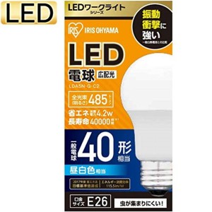 アイリスオーヤマ LED ワークライト広配光 交換電球 485lm 40形相当 LDA5N-G-C2