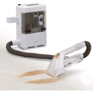 リンサークリーナー RNS-300 グレー/ホワイト 掃除機 染み抜き カーペット 絨毯 ソファー 布製品専用 温水対応 アイリスオーヤマ