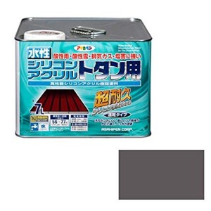 アサヒペン 水性シリコンアクリルトタン用 グレー 7L