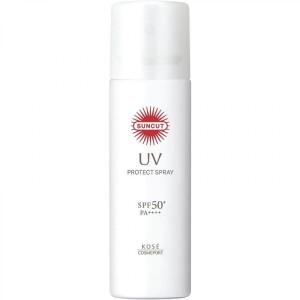 サンカット SUNCUT プロテクトUV スプレー 60g　日焼け止め SPF50+/PA++++ スーパーウォータープルーフ アレルガード コーセー KOSE