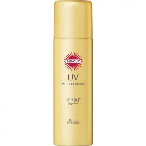 サンカットR SUNCUT パーフェクトUV スプレー 60g　日焼け止め SPF50+/PA++++ スーパーウォータープルーフ 化粧下地 コーセー KOSE