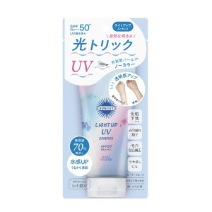 サンカットR SUNCUT ライトアップUV エッセンス ノーカラー 80g　日焼け止め SPF50+/PA++++ ウォータープルーフ 化粧下地 コーセー KOSE