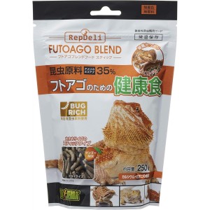 エキゾテラ GEX EXOTERRA フトアゴブレンドフード スティック 250g 昆虫原料35% フトアゴヒゲトカゲ フード 大きめ BUG RICH バグリッチ