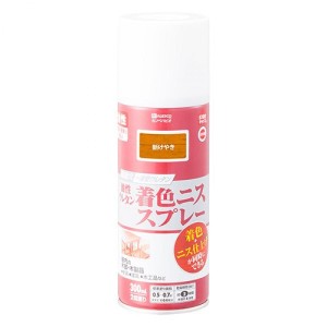 カンペハピオ(Kanpe Hapio) 油性ウレタン着色ニス スプレー 300ml 新けやき　高耐久 木部用 高性能ウレタン樹脂塗料 ツヤ仕上げ