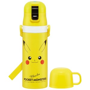 スケーター Skater 子供用 水筒 ポケットモンスター ピカチュウ SKDC4　ポケモン 直飲み/470ml コップ飲み/430ml 保温 保冷 通学 遠足 運