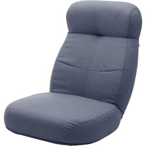 【I】セルタン(CELLUTANE) リクライニング座椅子 贅沢ワイド座椅子 インディゴブルー　幅広 ハイバッグ A974p【受注生産品】