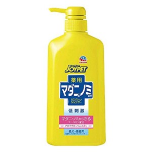 【動物用医薬部外品】 JOYPET(ジョイペット) 薬用 マダニとノミとりシャンプー ポンプ アロマブロッサム 600ml