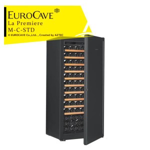 EUROCAVE｜ユーロカーブ ワインセラー ラ・プルミエシリーズ La PREMIERE-M-C-STD（黒） 標準ドア/141本収容