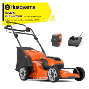 Husqvarna｜ハスクバーナ バッテリー式芝刈機 バッテリBLi20・充電器40-C80セット品 LC142iS 970 54 19_01