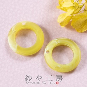 アクリルパーツ リング ライトグリーン×ホワイトマーブル 30mm 2個 2ヶ 春夏カラー 輪 アクリル アクリル製 天然石風 約3cm アクセサリ