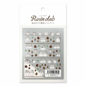 Resin club(レジンクラブ) 埋め込みレジンシール エゾモモンガ アクセサリー パーツ 88×150mm 1枚 1個 動物 レジン用 封入 レジン資材 