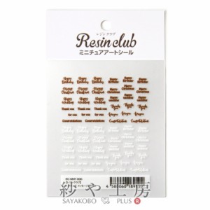 Resin club(レジンクラブ) 埋め込みレジンシール ミニチュア メッセージプレート 80×120mm 1個 1ヶ レジン用 封入 レジン資材 アクセサ