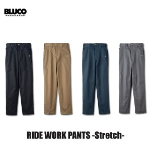 BLUCO(ブルコ) RIDE WORK PANTS -stretch- 4色(BLK/KHK/NVY/L.GRY)