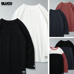 BLUCO(ブルコ) OL-018-022 2PAC THERMAL SHIRTS -FOOTBALL- A-pac(IVO/BLK):B-pac(NVY / RED): C-pac(BLK-IVO-RED / NVY-BLK)