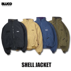 BLUCO(ブルコ)OL-072-022 SHELL JACKET 4色(BLK/KHK/NVY/OLV)