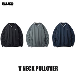 BLUCO(ブルコ) OL-31-002 V NECK PULLOVER 3色(BLK/SAGE/NVY)