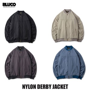 BLUCO(ブルコ) OL-31-005 NYLON DERBY JACKET 4色(BLK/BEG/CHL/L.BLU)