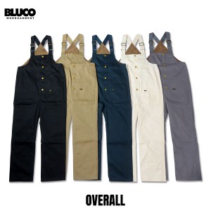 BLUCO(ブルコ) OVERALL 全5色(BLACK/KHAKI/NAVY/IVORY/LIGHT GRAY)