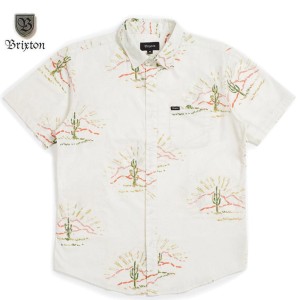 BRIXTON(ブリクストン) Charter Print S/S Woven - Dove