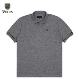 BRIXTON(ブリクストン) CARLOS S/S POLO KNIT グレー