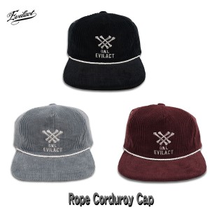 EVILACT(イーブルアクト) Rope Corduroy Cap 3色(Black/Burgundy/Blue gray)