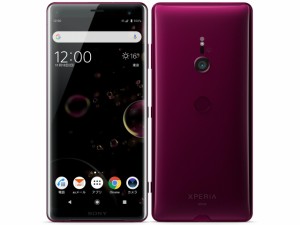 【中古】Bランク【やや傷や汚れあり】  SIMロック解除済 白ロム 元au sov39 SONY Xperia XZ3 ボルドーレッド   ネットワーク利用制限〇