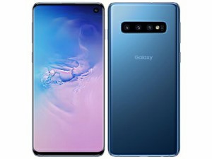 【中古】Bランク【やや傷や汚れあり】  SIMロック解除済　白ロム　 au Galaxy S10 SCV41 プリズムブルー blue SAMSUNG  ネットワーク利用