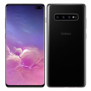 【中古】Bランク【やや傷や汚れあり】  SIMロック解除済　白ロム　本体のみ 元 au Galaxy S10+ SCV42 プリズムブラック black SAMSUNG 　