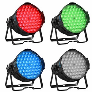 BETOPPER ステージライト 54x3W RGBW LED 舞台照明 スポットライト DMX512 3/7CH 長時間 パーティーライト 音