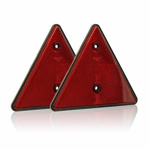 MFC PRO 赤 汎用 純正 三角 リフレクター 2枚 トラック カードトレーラー ジェットトレーラー 反射板