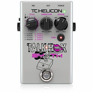 TC Helicon ボーカルエフェクター トークボックス シンセサウンド スタジオグレードリバーブ アダプティブトーン TALKBOX SYN