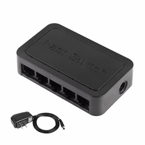 SinLoon RJ45 ネットワー ク アダプター 5 ポート 100Mbps/1000Mbps スイッチ 4-デバイス 同時 インターネット