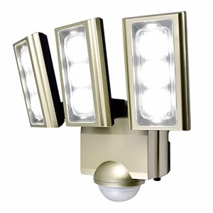 エルパ (ELPA) コンセント式 センサーライト 3灯 (白色LED/防水仕様) 屋外 センサーライト 足元 (ESL-ST1203AC)