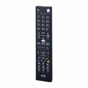 エルパ (ELPA) テレビリモコン 三菱用 (RC-TV019MI) テレビ リモコン 汎用/設定不要 ブラック