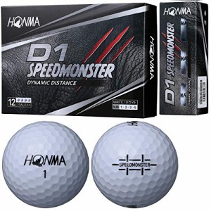 本間ゴルフ HONMA ボール D1 スピードモンスター ボール 3ダースセット 3ダース(36個入り) ホワイト