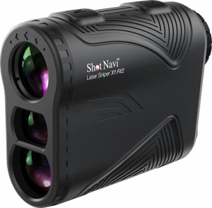 Shot Navi(ショットナビ) ゴルフ レーザー距離測定器 LaserSniper X1 Fit2 BK 軽量・超コンパクト 高低差 レーザ