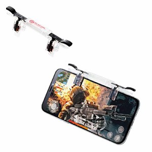 エレコム 荒野行動 PUBGMobile スマホ用ゲームコントローラー 射撃ボタン 2ボタン一体型 4.5-6.5インチ iPhone/Andr