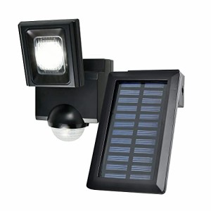 エルパ (ELPA) ソーラー式 センサーライト 1灯 (白色LED/防水仕様) お手軽サイズ/屋外 (ESL-N111SL)