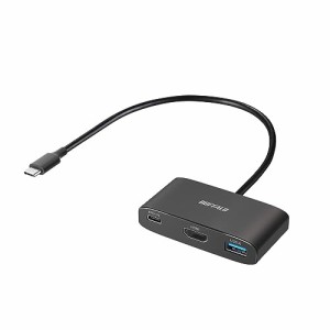 バッファロー USBハブ USB-C 3.2 Gen1 3ポート 90W USB PD対応 4K HDMI 5Gbps 高速データ転送  iPh