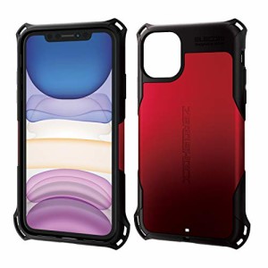 エレコム iPhone 11 ケース ZEROSHOCK 耐衝撃 [落下時の衝撃から本体を衝撃吸収構造 (衝撃吸収フィルム付)] ストラップホー