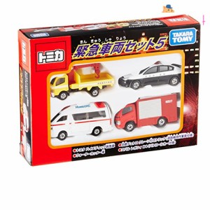 タカラトミー(TAKARA TOMY) 『 トミカ 緊急車両セット5 』 ミニカー 車 おもちゃ male 3歳以上 玩具安全基準合格 STマー