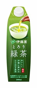 伊藤園 とろみ付き とろり緑茶 紙パック 1000ml×6本