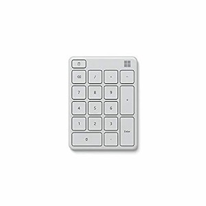 マイクロソフト ナンバー パッド 23O-00018 : ワイヤレス 薄型 テンキー キーカスタム可 3台接続可 Bluetooth ( グレイ