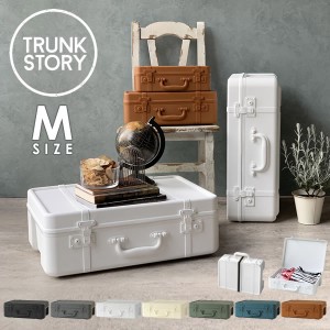 トランクストーリー TRUNK STORY マルチディスプレイ収納 M 収納ボックス フタ付き おしゃれ プラスチック 持ち手 収納ケース sceltevie