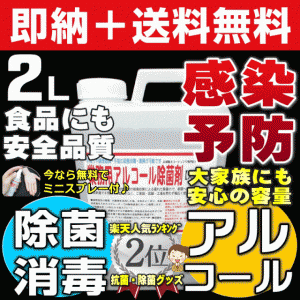 【無料サンプル付！】送料無料 ウイルス対応型 業務用アルコール除菌剤 消毒用アルコール 消毒用エタノール 消毒液 消毒用ア