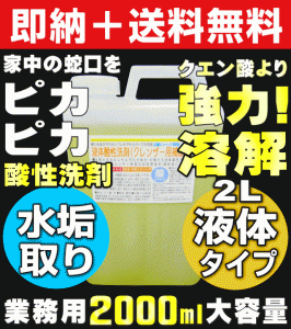 【無料サンプル付！】送料無料 水垢取り 水垢 取り 洗剤 水あか 水アカ クエン酸で落ちない頑固な水垢落とし 業務用 水アカ洗