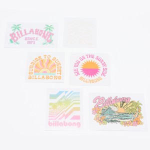 BILLABONG ビラボン　ステッカー6枚セット BD013960 SAND AND SUN STICKERS プリントステッカー