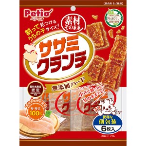 ペティオ 素材そのまま ササミクランチ 無添加ハード グレインフリー 6枚入 鶏 犬用おやつ 食品添加物不使用 6ヶ月〜 Petio