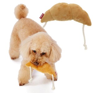 ペティオ 犬用おもちゃ もちもちパン屋さん クロワッサン 超小型犬〜小型犬 笛付き Petio
