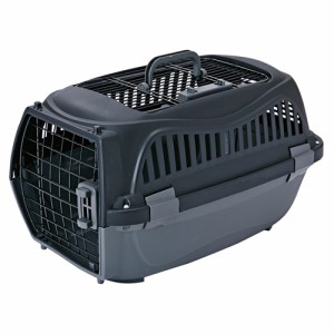 ペティオ 2ドアスマイルキャリー ブラック 黒 折りたたみ ペットキャリー M 猫用 キャリー 樹脂 猫 犬用 猫 ネコ 〜10kg 上 下 ドア 鉄 